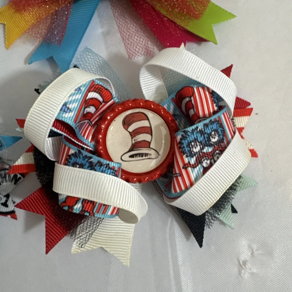 Hair Bows For Girls Handmade‎ Disney Trolls My Little Pony Princess Dr. Seuss